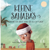 Boekcover van Kleine Sahaba’s Deel 5 met kind dat een steen naar een boom wierp